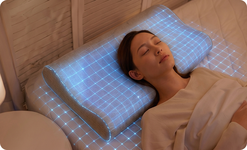 Invisible sensing technology on Aurinor pillow
