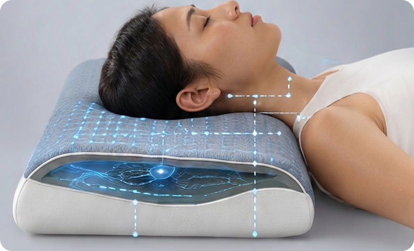 Ergonomic intelligence pillow support